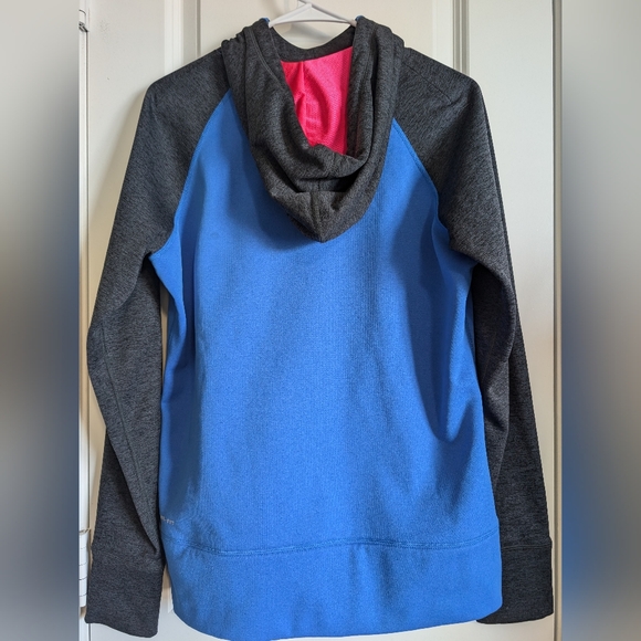Nike Therma-Fit Hoodie Women's M Blue Grey Pink - Picture 2 of 2